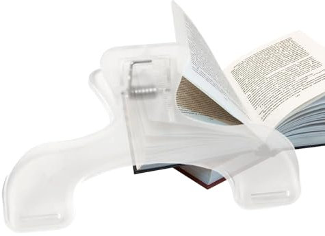 Générique - Support de page de livre transparent pour une lecture facile | Porte-livre ouvert épais et solide pour espace de travail, m