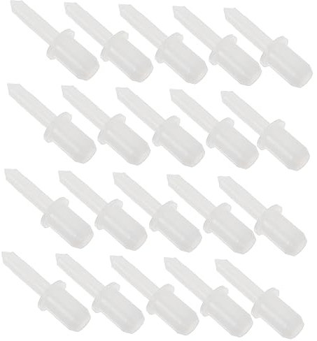 WOONEKY Pasadores 60 Piezas de Plástico Blanco de Persianas de Reparación y Prácticas Ligeras para Uso Profesional y Personal en Contraventanas y Muebles