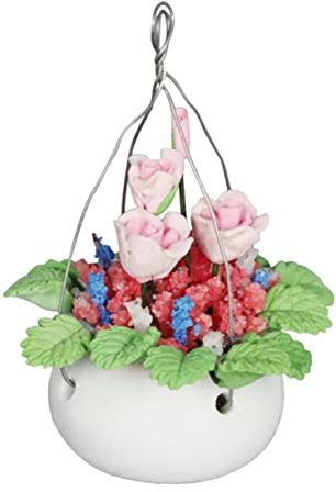 VICASKY Miniatur Blumen Bonsai Topfpflanze Künstliche Blumendekoration Für Und Feengarten Maßstab Für Mini Haus Und Kreative Bastelprojekte