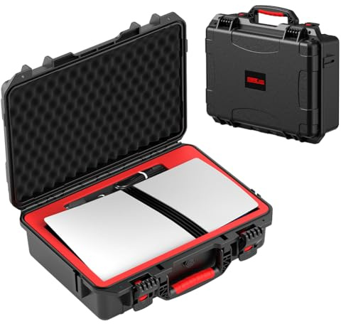 Fiorky Case de Viaje de Transporte Fijo Fora la Caja de Almacenamiento portátil de Almacenamiento portátil de PS5 Pro Hard Whuse de protección de amortiguadores de la Maleta Anti-Scratch pa