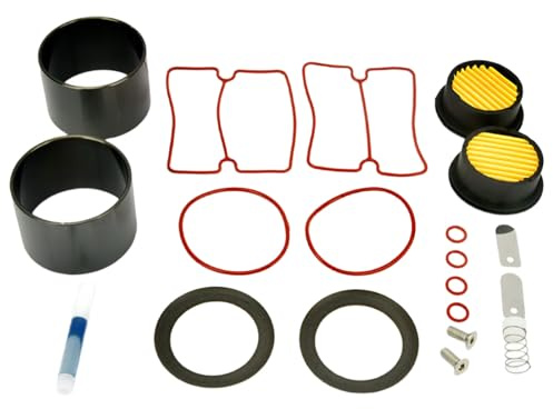 LIUZIKUN Confezione da 20 Kit di Riparazione per compressore d'Aria Silenzioso Senza Olio da 750 W. Include aggiornamenti per Utensili in Metallo per Una Facile Manutenzione.