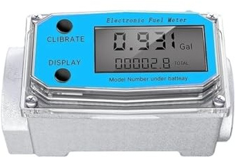 Wasserzähler mit Messingeingang, Kraftstofföldurchflussmesser mit digitalem LCD-Display, 1 Zoll, intelligenter Zähler