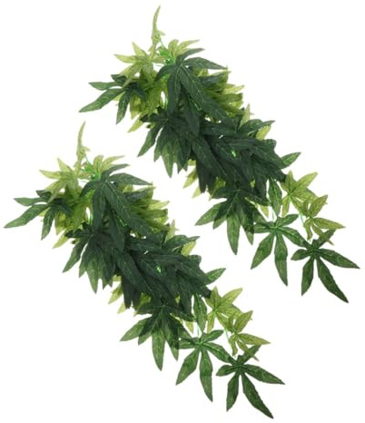 NOLITOY 2pièces Décoration De Réservoir De Lézard Plantes Décoratives pour Reptiles Plantes Suspendues pour Terrarium Décoration Escalade pour Reptiles Accessoires pour Terrarium De