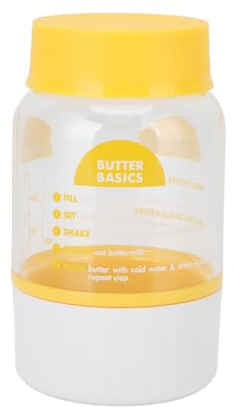 Kuuleyn Buttercup Butter Maker, séparateur de crème multifonctionnelle en plastique, Crick de beurre pour comptoir, bouteille maison pour la cuisson de cuisine de cuisine