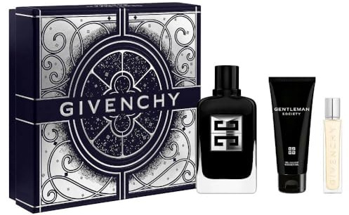 Givenchy Gentleman Society Geschenkbox für Herren Parfüm Edp 100 ml Duschgel 75 ml Mini Travel Size 12,5 ml