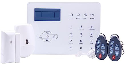 Wireless Alarm Home Smart Security Alarms With Touch Screen Intruder System Easy To Install