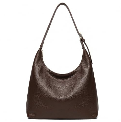 Zimoer Bolsos Hobo con Textura Para Mujer, Bolso de Hombro para Mujer con Bandolera Ajustable, Bolso de Mano de Cuero Vegano con Cremallera, Bolsos Holgado con Textura para Compras Casual
