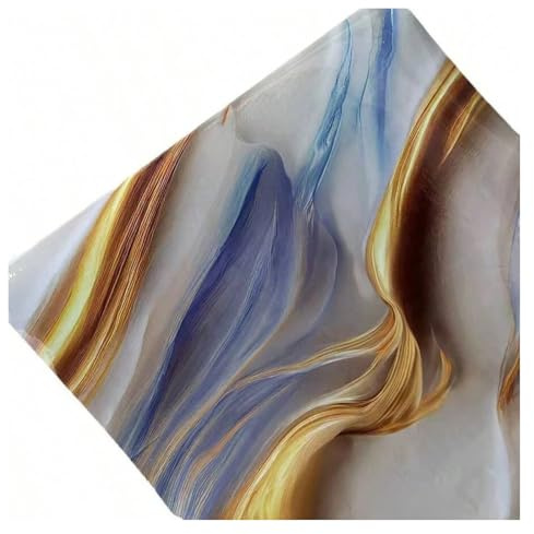 Oljebeständigt vattentätt kontaktpapper 8M aluminiumfolie Marmor dekorklistermärken for köksskåp Renovering av bänkskiva(Lan Bo,500 x 60 cm)
