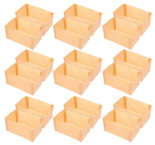 VILLCASE 100 Feuilles de Papier Sulfurisé Jetable pour Moules Gâteaux, Papier Kraft Khaki, Minimise L'utilisation D'huile, pour Boulangers Professionnels et Cuisson