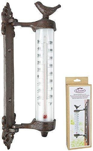 linoows Thermometer, Außenthermometer, Fenster-Thermometer in Nostalgieform