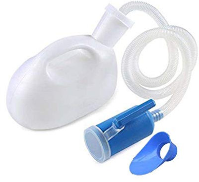 YNGJUEN Unisex Urinal Draussen Mobile Toilette Mit Deckel Deodorant Wiederverwendbar Uriniergerät Auslaufsichere Urinflasche Weiß 2000ml
