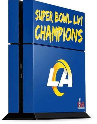 Skinit Decal Gaming Skin Compatible with PS4 Console - Officially Licensed NFL Super Bowl LVI Champions Rams Design