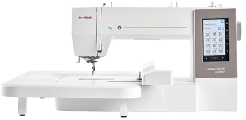 Janome MC 550E LIMITED EDITION Máquina de bordar con 4 bastidores de bordado, 360 x 200 mm área de bordado Software Artistic Digitizer Junior incluid