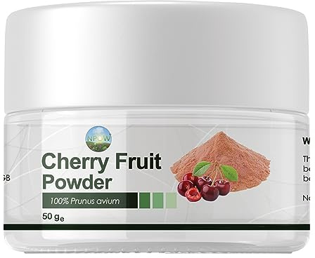 NPOW Cherry Fruit Extract Powder - Freeze-Dried 100% Natural Vit C Raw Food Supplement Immune System Booster Vegan Gluten Free Superfood Ascorbic Acid Alternative GMO Vitamin C (50g (Pack of 1))
