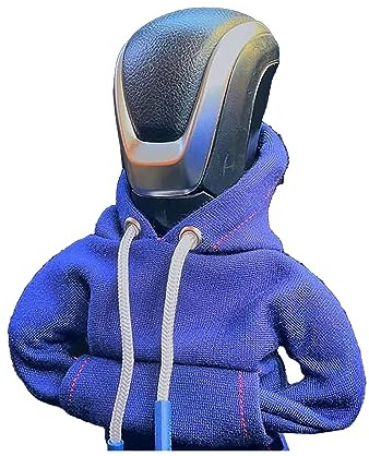 MOREASE Schalthebel Hoodie, Schaltknauf Auto Haube, Pulli für Abdeckung, Car Gear Shift Cover Überzug Dekoratives Autozubehör (Dunkelblau)