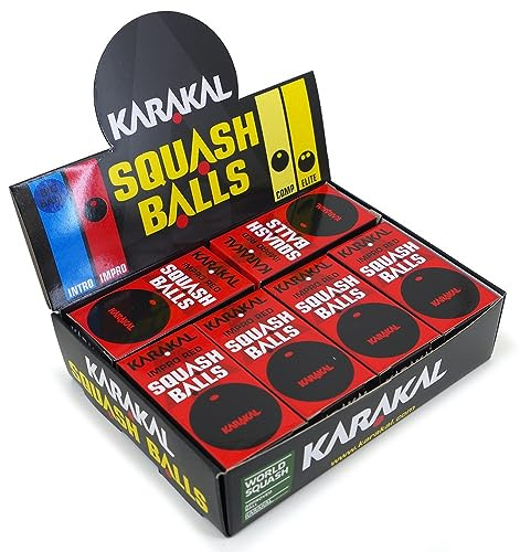 KARAKAL 12 röda Squash Point Balls