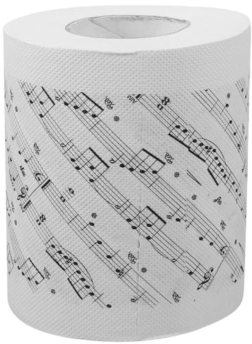 Beaupretty Toilettenpapier 1 Rolle Toilettenpapier Mit Musikmuster Dekoratives Handtuch Serviettenpapier Taschentuchpapier Für Zuhause Büro Reisen