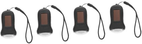 YARNOW 4 Pièces Lampe De Poche À Manivelle Lampes De Poche D'Urgence Portable Lampe De Poche LED Lampe Torche Solaire D'Urgence Solaire Lampe Torche Portable