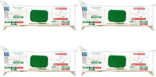 Sleepy Easy Clean MOP Disposable_Floor Cleaning Towel, 50 Mop Compatible Towel (Wipes) (White Soap)