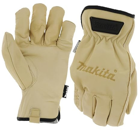 Makita P-84626 Cow Driver Lederhandschuhe, Größe M