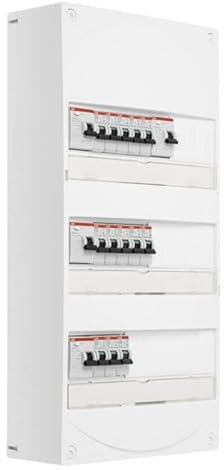 ABB Tableau 3 rangées pré-équipé 4 inter. diff. 40A + 13 disjoncteurs