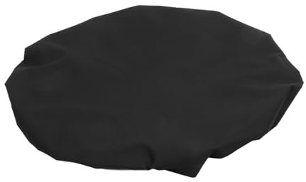 Milisten Housse Imperméable Noire en Tissu Oxford pour Foyer Rond, Protection Résistante Pluie, Feuilles et Salissures, pour Patio Extérieur