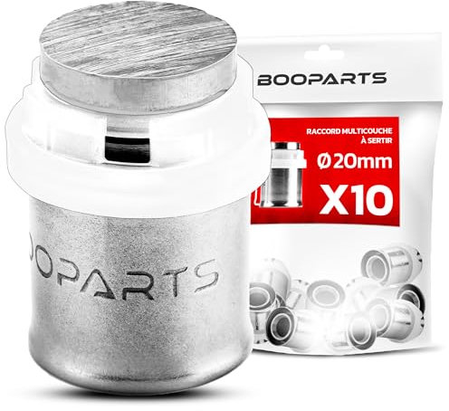 BOOPARTS – 10 pezzi Tappo Multistrato 20 mm – Raccordo a Crimpare Contorno TH – Raccordo Idraulico per Tubo Multistrato