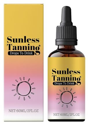 Sunless Tanning Drops, 60ml Gocce Autoabbronzanti Bevibili, Promuove Il Tone Naturale Della Pelle, Abbronzante Idratante Per Viso E Corpo, Goccia Abbronzanti Senza Sole Per Le Donne