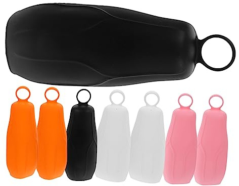 Healvian 8Pezzi Coperture Bottiglie da Viaggio in Silicone Antisperdimento, Set Tampone per Shampoo e Lozione Lavabile, Manicotti Elasticizzati per Bagagli a Mano