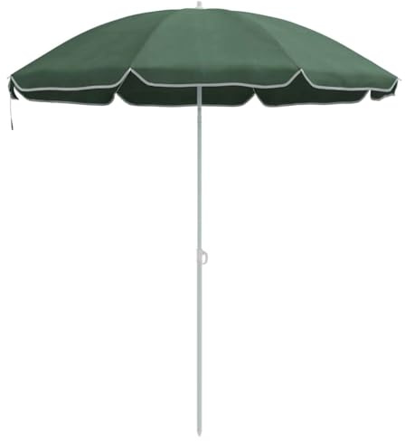 vidaXL Sombrilla de jardín Poliéster 170T Verde