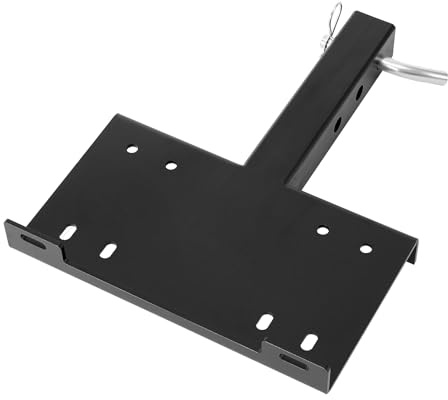 VEVOR Soporte de Cabrestante, Soporte de Enganche de Remolque con Receptor de 50,8 mm, Diseño de 2 Orificios de Montaje, Capacidad de 6803 kg para Vehículos Todoterreno, UTV y Camionetas, Negro
