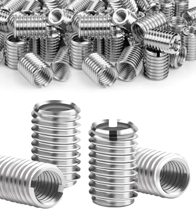 ePicsoa 30 Stück Gewindeeinsatz M8 auf M6 x 10mm, Edelstahl Gewindeadapter Set, Reduziermutter mit Außengewinde Gewindereduziermutter, für Möbel, Automobile, Wartung und Montage