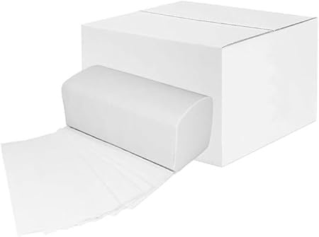 Papierhandtücher 23 x 21 cm | 2-lagig Weiß | ZZ-/V-Falz Falthandtücher | 20 x 200 Stk. (ca. 4000 Blatt)