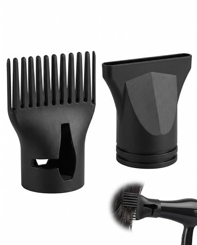 YUZNA Beccuccio Phon Universale 2 Pezzi, Adattatore Regolabile per Asciugacapelli, Styling Preciso, Adatto a Diversi Diametri per Acconciature Professionali e Capelli Protetti.