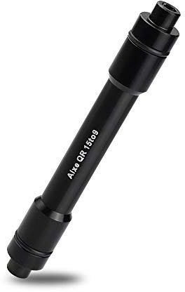 Favengo Haltbares Steckachsenadapter Reparatur Umrüstung Fahrrad Steckachse Aluminiumlegierung 15 mm Achse auf 9 mm Schnellspanner Bike Adapter für Mountainbike Fahrrad Hinterradnaben Schwarz