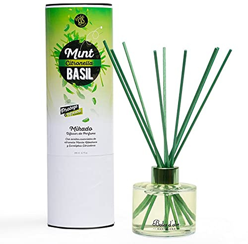 Mint CITRONELLA Basil 125ml Boles D' Olor Mikado DIFUSOR