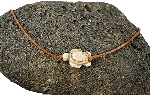 Surferkette Schildkröte beige verstellbar