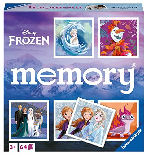 Ravensburger - 20890 - Disney Frozen Memory®, der Spieleklassiker für alle Frozen Fans, Merkspiel für 2-8 Spieler ab 3 Jahren
