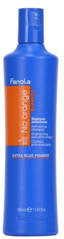 Fanola | No Orange Blue Foam Anti-Orange Mousse Conditioner für gefärbtes Haar mit dunklen Tönen, beseitigt orangefarbene Reflexe - 250 ml