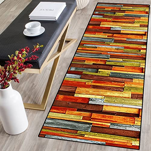 Alfombra de Pasillo Alfombra de Algodón，Lavable con Respaldo de Goma Alfombra de Microfibra，Fácil de Limpiar,Superficie Suave,Pelo Corto Alfombra para Salón Lavadero Dormitorio Corredor