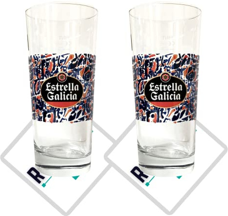 2 vasos de cerveza Roxley Estrella Garcia Lager