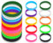 ZoeTekway 10 Stück Silikonarmband Herren Kinder Gummiarmbänder Mehrere Farben Armband Silikon für Fitness Laufen Sport Party Geschenke