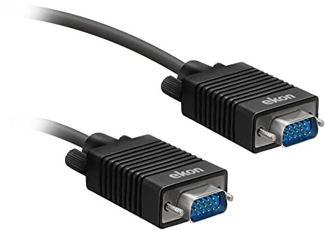Ekon Cavo VGA, maschio maschio, 3 metri, VGA 15 Pin, doppia schermatura