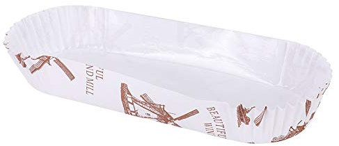 300 Pezzi Pirottini di Carta Per Cupcake Girandola Vassoio Per Pane Rettangolare Resistente alle Alte Temperature, Riciclabile, Adatto Per Cottura Domestica E Decorazione di Cupcake(Boat shaped)