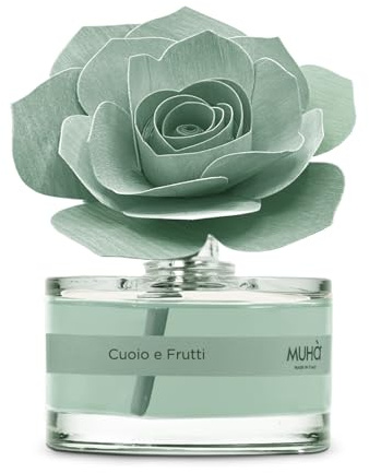 MUHA' Profumatori Muhà Rose Diffuser Trendy cod. L19 | Profumatore per AmbientiDiffusore Ambiente con Rosa in Legno di Betulla