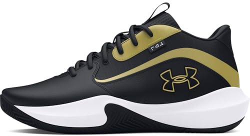 Under Armour Unisex Lockdown 7, (001) Black/Black/Metallic Gold, 7.5, US