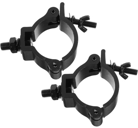 Toyvian 2pcs Stage Lighting Accessories Aluminum Alloy Truss Clamps Easy Install and Disassemble for Theatre and Stage