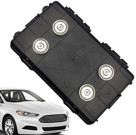 Yianyal Scatole magnetiche per auto, multiuso per chiavi sotto l'auto, scatola portachiavi portatile con imbottitura, leggera per nascondere una chiave all'esterno