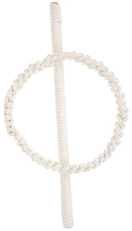 Levemolo Ganci Fermatende Boho in Cotone, Intreccio Rotondo per Accessori per Tende, Pratico e Resistente, per Soggiorno e Negozio