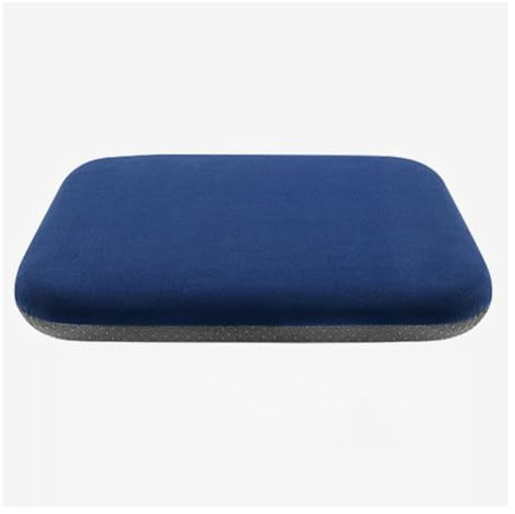 Wisafory Cuscino universale per auto, in memory foam, per sedile auto, per sedia a rotelle, per sedili anteriori, per auto, sedia da ufficio, blu navy, 2# 40 x 40 cm